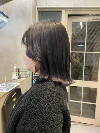 セミロング カラー 艶カラー 🤍🫧/makoのヘアスタイル