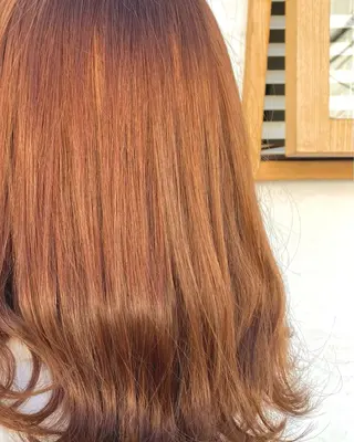 セミロング カラー 千 田のヘアスタイル