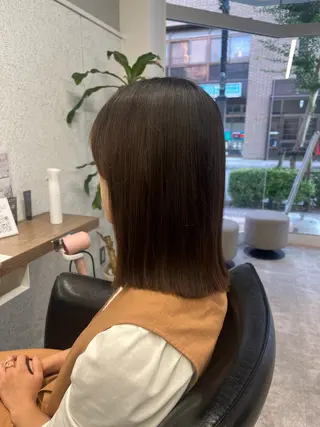 ミディアム カラー ヘアアレンジ 🍓艶髪/艶カラー ハイトーン/しんたにのヘアスタイル