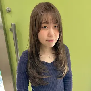 ロング カラー ブリーチなしベージュ /ヘアセット/ミユのヘアスタイル