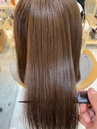 セミロング 艶髪/縮毛矯正 /髪質改善千田大地のヘアスタイル