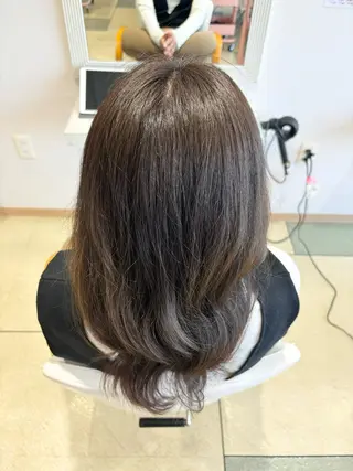 セミロング カラー 透明感カラー/ くびれヘア/ユウユのヘアスタイル