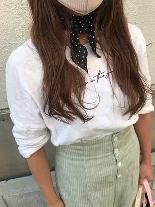 ロング さの あやねのヘアスタイル