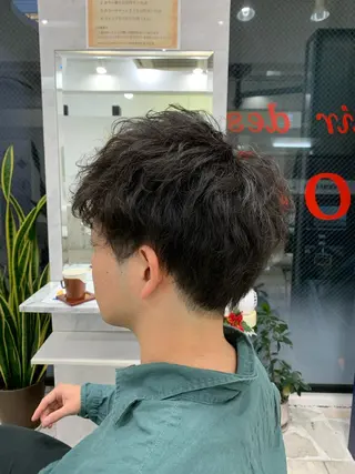 パーマ メンズ 相武台ショート特化 💐川崎希💐のヘアスタイル