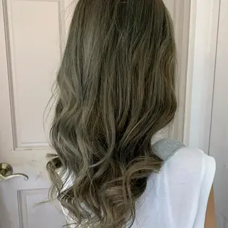 ロング カラー 顔周り/ブリーチなし /縮毛矯正🫧伊勢のヘアスタイル