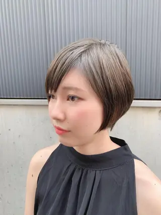 ショート コテ巻きパーマ/韓国 パーマ/佐野のヘアスタイル