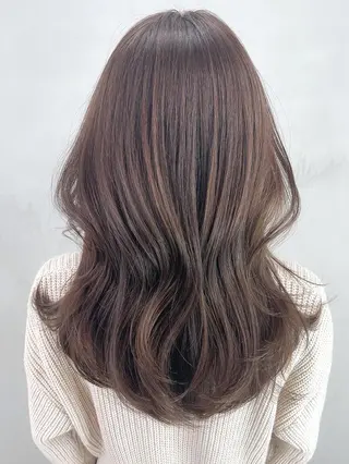 セミロング カラー パーマ ヘアアレンジ ITbyALBUM 藤沢店のヘアスタイル