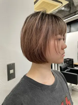 ミディアム Rico / bob/グレージュのヘアスタイル