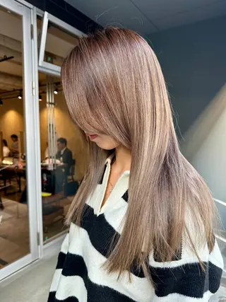 ロング カラー olga所属・松尾謙佑【ハイライト LEDエクステ】のヘアスタイル