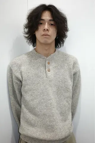 ミディアム パーマ メンズ Daiki 【メンズ美容師】のヘアスタイル