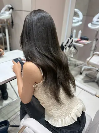 ロング 銀座/オリーブ/ 透明感カラー✨りくのヘアスタイル