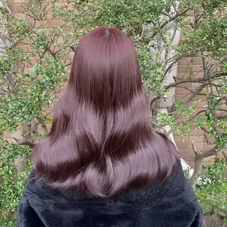 ロング ハイトーン/レイヤー カット/TAKEのヘアスタイル