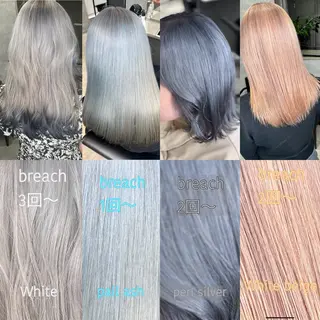 セミロング カラー ダブルカラー 新宿のヘアスタイル