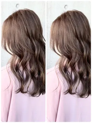 セミロング カラー 🌟透明感カラー 🌟松岡勇輝のヘアスタイル