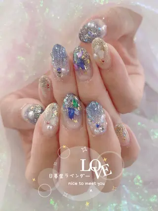 ネイル ラベンダー💖日暮里 ルル💖ネイルのネイルデザイン