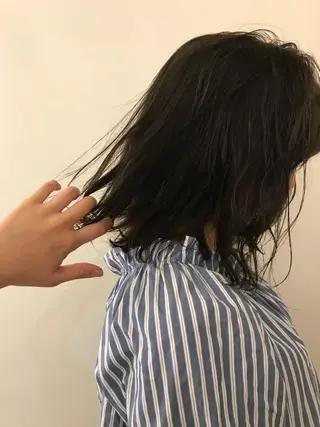 セミロング カラー ヘアアレンジ ショートボブ💗 ヤマネシオリのヘアスタイル