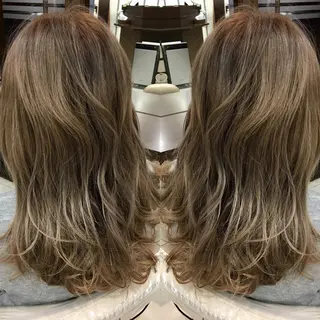 セミロング カラー 寺内 紳悟のヘアスタイル