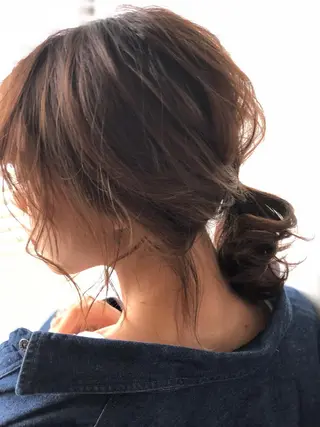 ミディアム カラー パーマ ヘアアレンジ メンズ キッズ ネイル マツエク・マツパ premier modelsのヘアスタイル