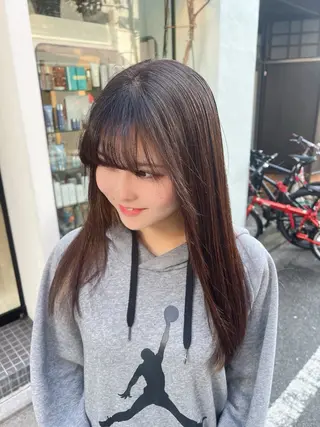 ミディアム カラー パーマ ヘアアレンジ メンズ キッズ 堀井 凌平のヘアスタイル