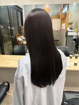 セミロング パーマ カラーモデル募集♡ シイナのヘアスタイル