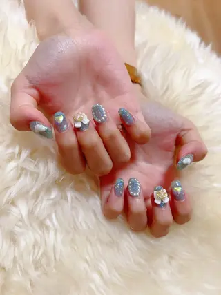 ミディアム 💜MIYA nail川崎店のネイルデザイン