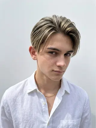 ミディアム カラー メンズ 心斎橋メンズサロン リベルテグリットのヘアスタイル