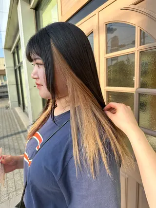 セミロング 野上 麗のヘアスタイル