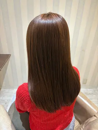 セミロング なぎさ 心斎橋美容室のヘアスタイル