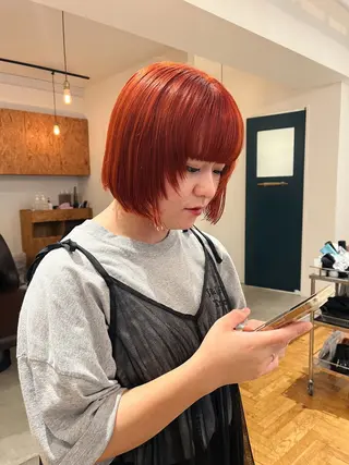 ショート 暖色/パーマ 🌼クニトウメイのヘアスタイル