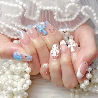 ネイル 🎀ゆうず 𝜗𝜚 ྀིのネイルデザイン