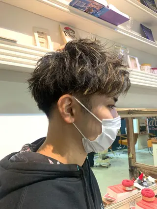 ショート カラー ヘアアレンジ 大宮/山口 竣也のヘアスタイル