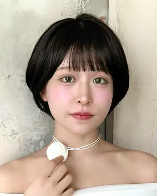 ショート カラー 💍新宿ショート 💍岩田莉奈のヘアスタイル