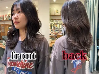 セミロング レイヤーカット/艶カ ラー/chihiroのヘアスタイル