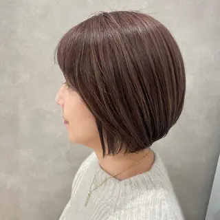 ショート ダウンパーマ特化💎 ボブ・レイヤーりなのヘアスタイル