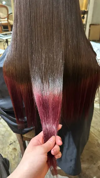 ロング カラー Scintiller鹿児島中央駅店所属・弱酸性施術 🎀白石莉菜🎀のヘアスタイル