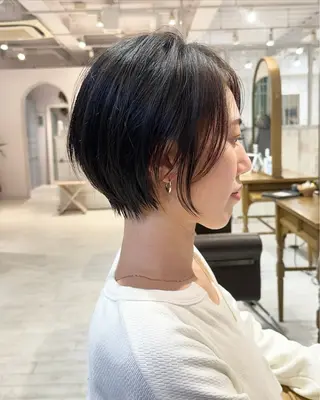 ショート 縮毛矯正/ショート/ レイヤー/畑中正敏のヘアスタイル
