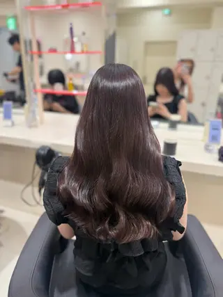 セミロング カラー 🎀🫧透明感 ピンクラベンダー💟のヘアスタイル