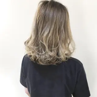 ミディアム カラー 韓国レイヤーカット★ 小林大樹のヘアスタイル