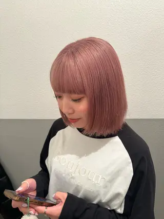 ミディアム カラー ヘアアレンジ 暖色💖ツヤ髪💖 masae🌼のヘアスタイル