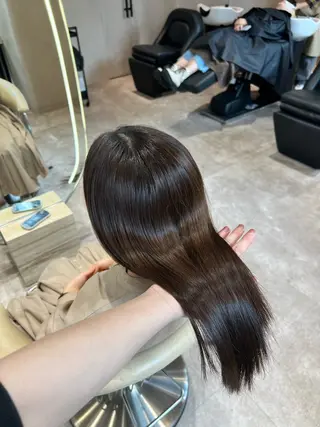 ミディアム カラー ✨髪質改善 縮毛矯正 艶髪 立川 コウキ✨のヘアスタイル