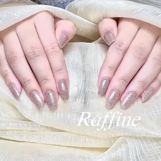 ネイル RAFFINE 月🦋🩵のネイルデザイン