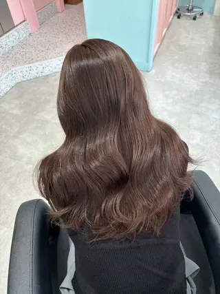 ロング カラー 中韓レイヤー/ ブラウン🤎はやとのヘアスタイル