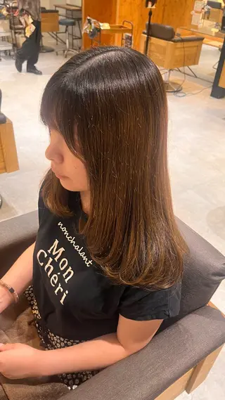 セミロング 田中 もも🍑のヘアスタイル