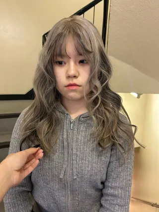 ロング カラー ヘアアレンジ ☕️結【suii.】 ボブ/ヘアセット☕️のヘアスタイル