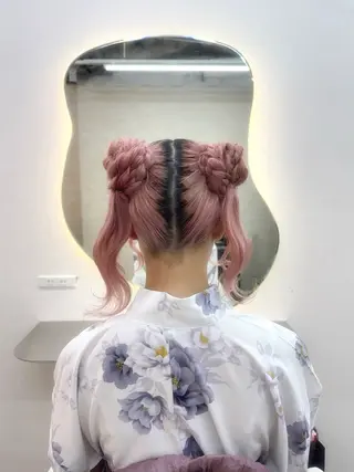 ヘアアレンジ 透明感 ハイトーン 🪽あんじぇ【池袋】のヘアスタイル