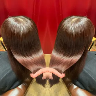 セミロング ヘアアレンジ beautism clock所属・韓国風🇰🇷うる艶 レイヤー/海青🫧のヘアスタイル