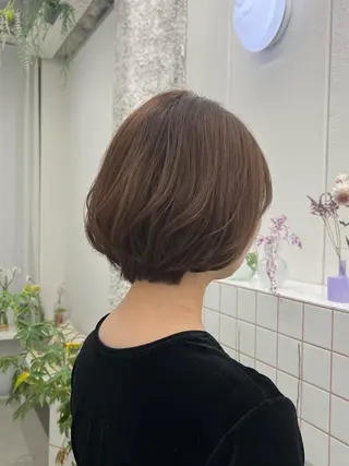 ショート カラー 🌼花屋併設🌼 木下奈々望のヘアスタイル