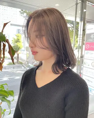 ミディアム カラー 河合秀明/ショート /ボブ/レイヤーのヘアスタイル