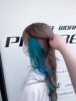 セミロング カラー 髪質改善カラー🫧 舘田千乃のヘアスタイル