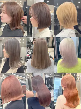 ミディアム カラー hair salon Ranun髪質改善のヘアスタイル